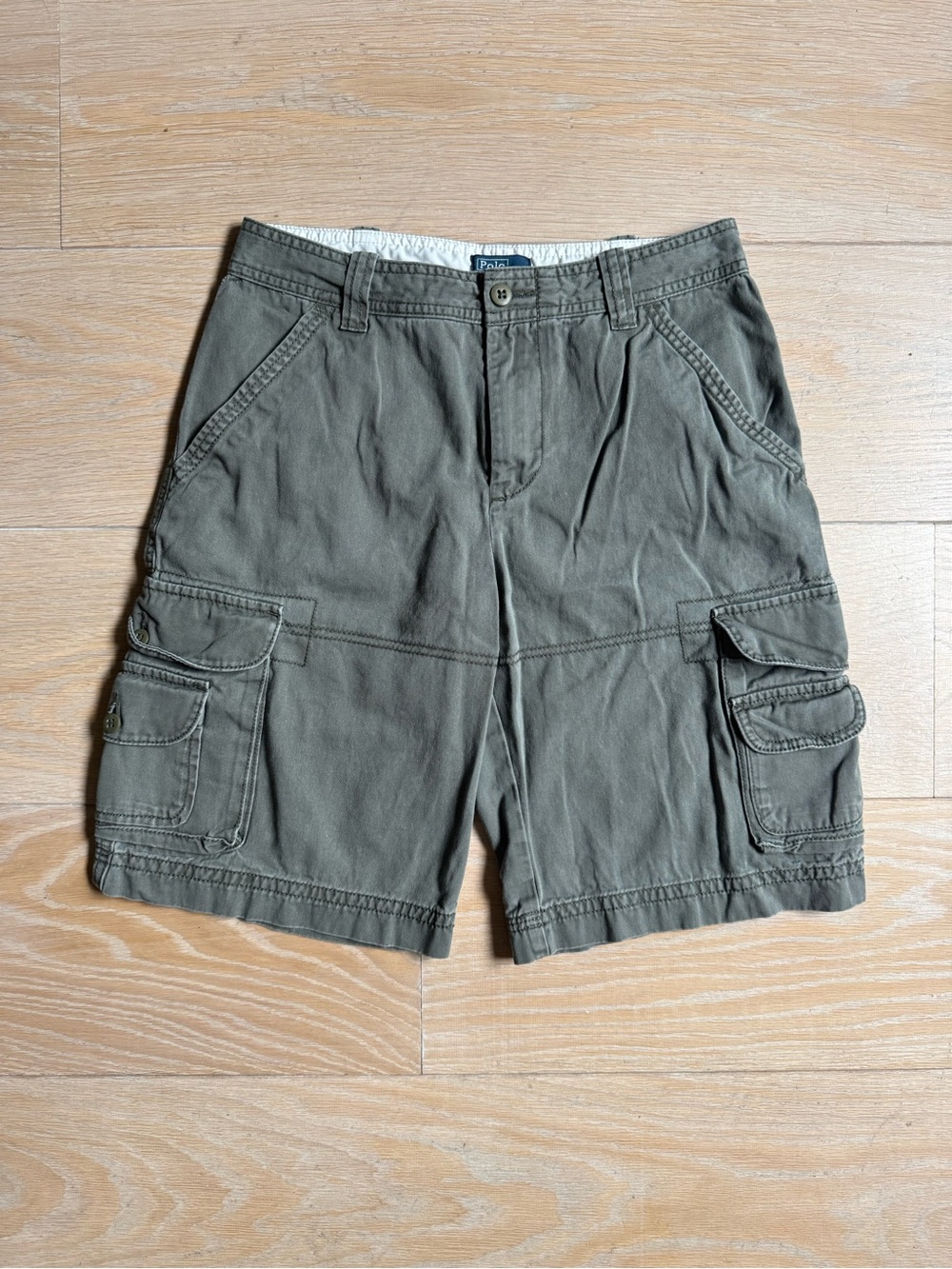Vintage Ralph Lauren Olive Green Cargo Shorts - Women